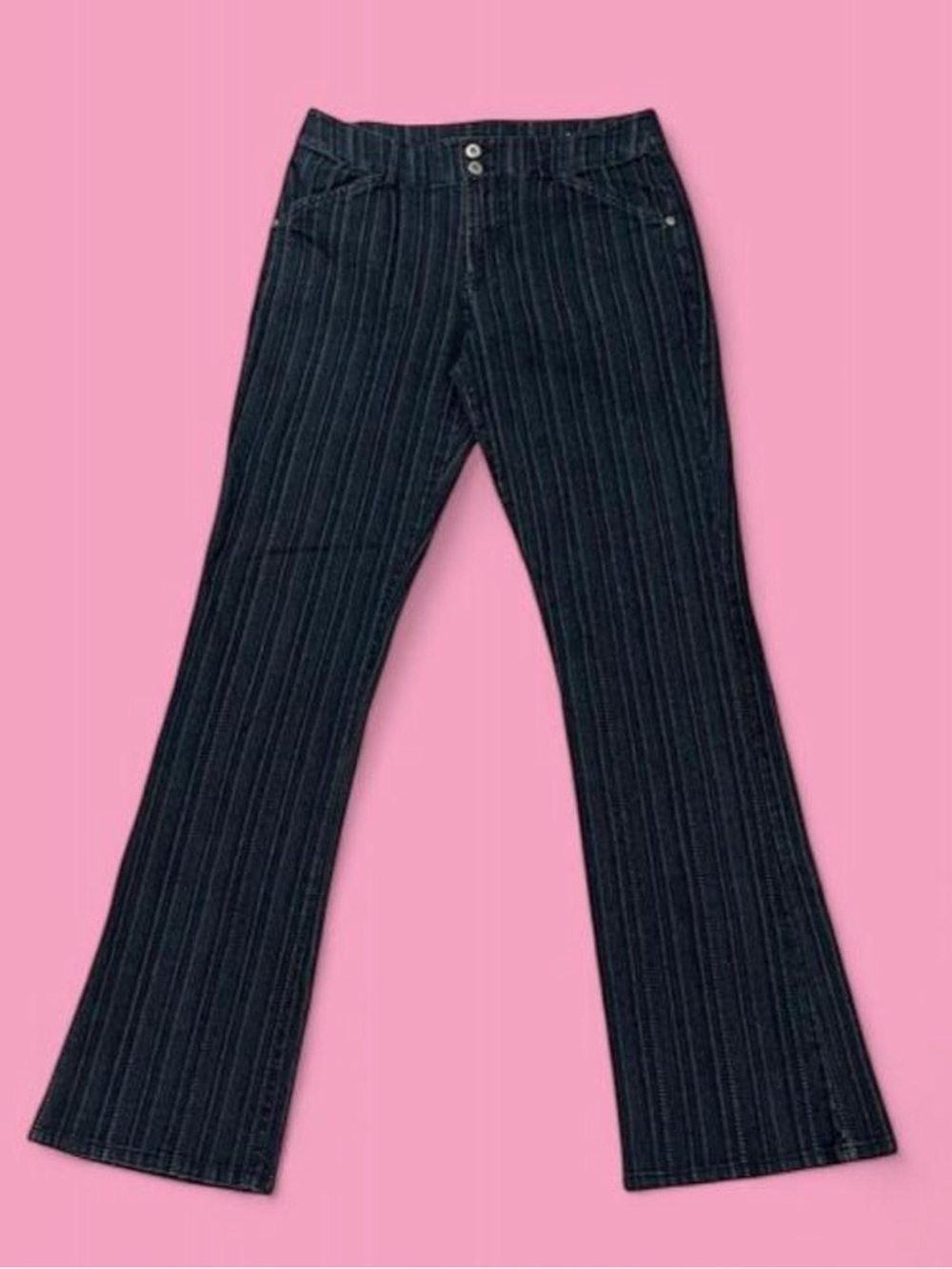 ✨Y2K low rise pinstripe flare pants🌟